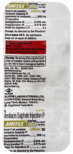 Amitax 500 Injection 2Ml Amitax 500 Injection 2Ml
